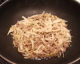 ［簡単ごぼう挽肉 ガーリックピラフ風］作り方3写真