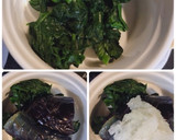 茄子とほうれん草のおろし添え作り方1写真