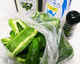 オーブントースターおつまみピーマンチーズ作り方3写真
