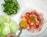 豚肉とキャベツの炒めもの♪カレー味作り方3写真