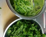 ☆かつお菜のピーナッツバター和え☆作り方1写真