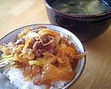 おすすめNo1！豚肉コチュジャン炒め丼作り方11写真