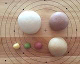 ワンコとゆきだるまのカラフルちぎりパン作り方3写真
