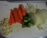 残り野菜で中華炒め作り方1写真