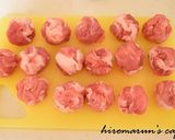 簡単&安い!揚げない豚肉甘酢ボール作り方1写真