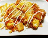 アレンジ❤餅ベーコンキムチ玉子焼❤ランチ作り方9写真