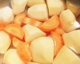 簡単副菜٩( ᐛ )و芋&がんも甘みそ煮作り方3写真