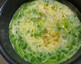 【簡単】豆苗と豆腐のかき玉お味噌汁作り方4写真