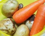 圧力鍋で3分☆いり粉で作る根菜お煮しめ作り方1写真
