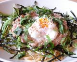 納豆*梅パスタ作り方4写真