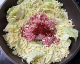 超簡単！チーズミートキャベツ作り方1写真