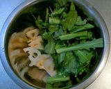 春菊苦手さんにも!春菊のかき揚げ2種!作り方1写真
