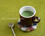 ＊酒粕ドリンク＊酒粕の抹茶豆乳ラテ作り方3写真