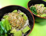 *たたき納豆の温かい蕎麦*作り方3写真