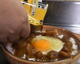 レトルトを使った簡単半熟卵の焼きカレー作り方7写真