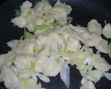 スイトンと葱のさっぱり炒め作り方5写真