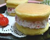 いちごクリームのホットケーキサンドイッチ作り方5写真