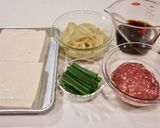 ［豆腐ステーキ 豚挽肉 玉葱あん ］作り方2写真