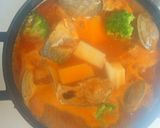 餅入りで満足サバ缶の野菜ジュースパッツァ作り方5写真