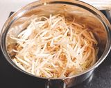高タンパク低カロリー　鶏ひき肉もやし煮作り方3写真
