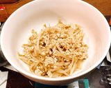 高タンパク低カロリー　鶏ひき肉もやし煮作り方4写真