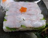 ツヤツヤ☆白身魚のデコレーション寿司♪作り方6写真