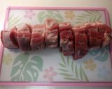 男の 豚バラと大根の味噌煮作り方1写真