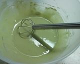 簡単　ノンオイル♪　米粉の抹茶シフォン作り方4写真
