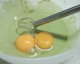 簡単　ノンオイル♪　米粉の抹茶シフォン作り方5写真