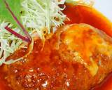 簡単＊卵無＊ふわふわ煮込み豆腐ハンバーグ作り方22写真
