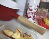 蜜柑＆林檎★ホットバニラプロテインラテ★作り方1写真