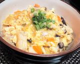 簡単★ふんわり～【たっぷり豚ひき玉子丼】作り方15写真
