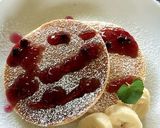 絹豆腐＆ＨＭでふわもちパンケーキ作り方7写真