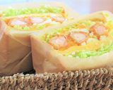 海老フライと薄焼き卵のトーストサンド作り方9写真