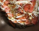 トマトともやしの玉とじ炒め作り方5写真