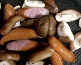 ウインナーと椎茸のペペロンチーノ作り方3写真
