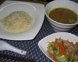 野菜たっぷりカレーつけ麺作り方4写真