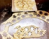 お花だらけのカスタードアップルパイ作り方5写真