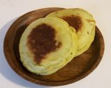 手掴み幼児食★粉末青汁入りホットケーキ作り方9写真