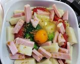 餅De豆乳➕ベジ＆ハム＆卵グラタン❤️作り方2写真