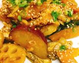 根菜の豚肉あん作り方8写真