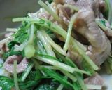 ❤簡単♪豚肉と水菜の酢味噌和え❤作り方4写真