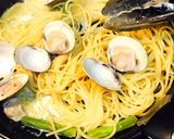 ハマグリとアスパラのチャウダーパスタ作り方7写真