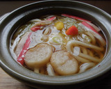 もみじおろしとゆず香る♪鍋焼きうどん！作り方3写真