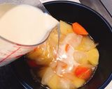乳製品なし＊酒粕入り和風クリームシチュー作り方7写真