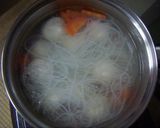 肉団子と春雨のスープ作り方5写真