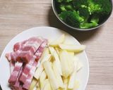 じゃがいもとベーコンのチーズ焼き。作り方1写真