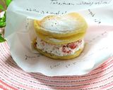 いちごクリームのホットケーキサンドイッチ作り方6写真