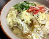和風だしの優しいカニ玉あんかけうどん♡作り方5写真