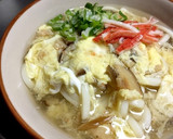 和風だしの優しいカニ玉あんかけうどん♡作り方5写真